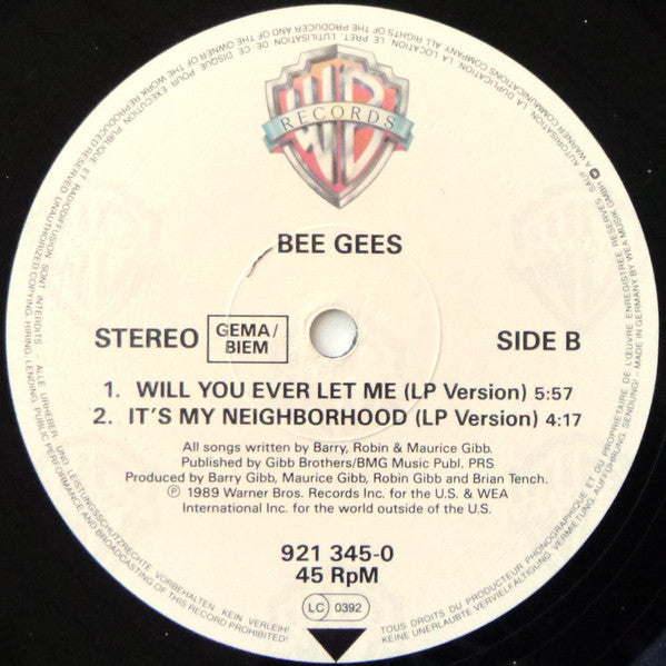 Bee Gees : Tokyo Nights (12", Single)
