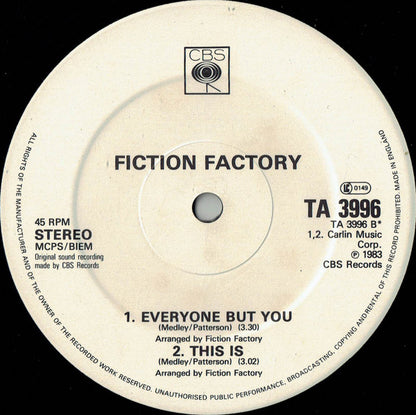 Fiction Factory : (Feels Like) Heaven (12", Single)