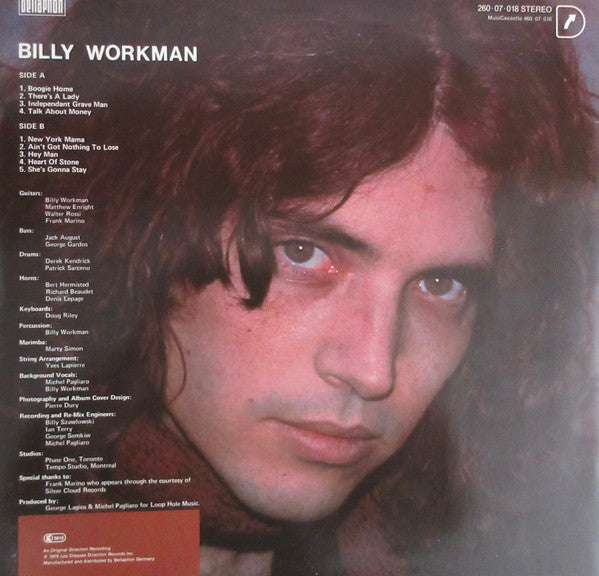 Billy Workman : Billy Workman (LP, Album)