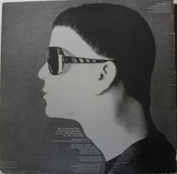 Lou Reed : Lou Reed Live (LP, Album, RE)