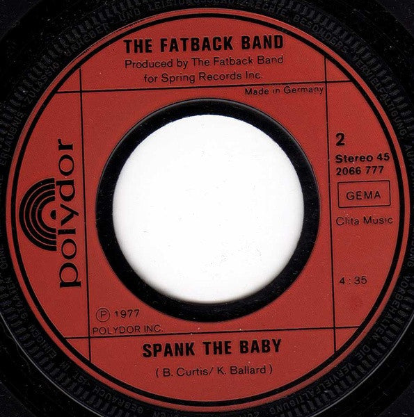 The Fatback Band : Double Dutch / Spank The Baby (7", Single)