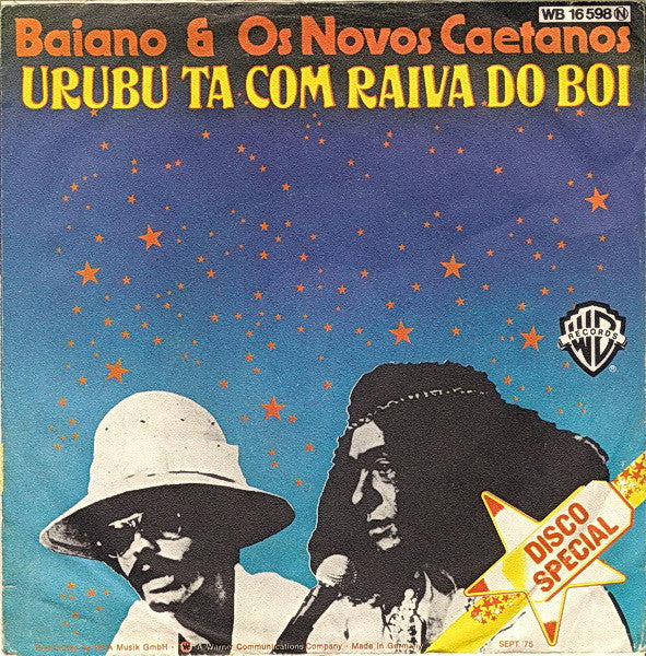 Baiano & Os Novos Caetanos : Vo Bate Pa Tu (7", Single)