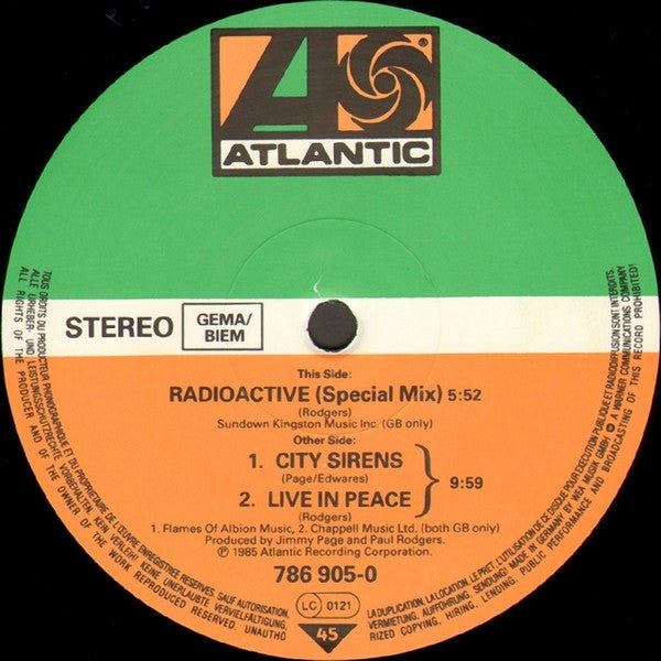 The Firm (7) : Radioactive (12")