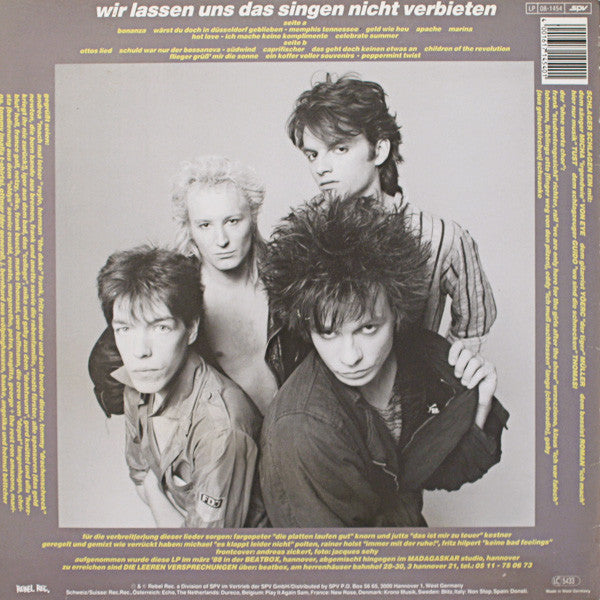 Die Leeren Versprechungen : Wir Lassen Uns Das Singen Nicht Verbieten (LP, Album)