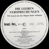 Die Leeren Versprechungen : Wir Lassen Uns Das Singen Nicht Verbieten (LP, Album)