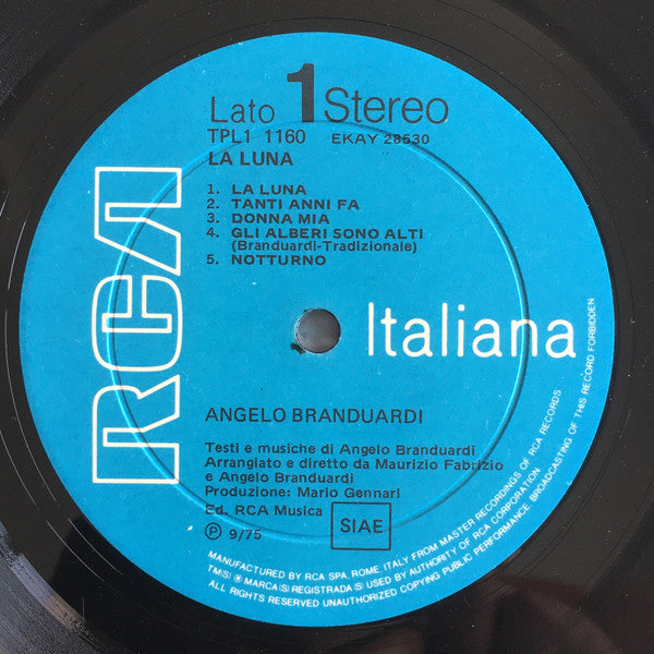 Angelo Branduardi : La Luna (LP, Album, Dee)