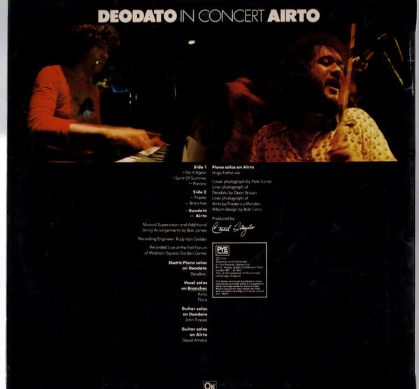 Deodato* / Airto* : In Concert (LP, Album)