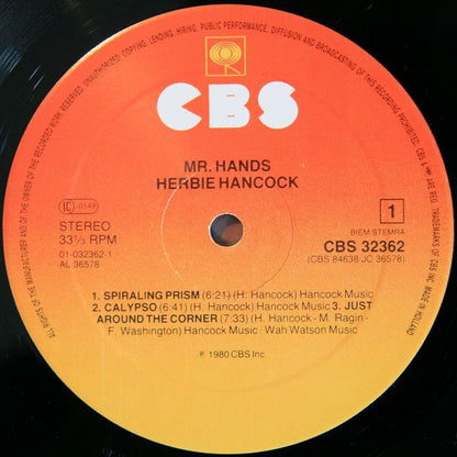 Herbie Hancock : Mr. Hands (LP, Album, RE)