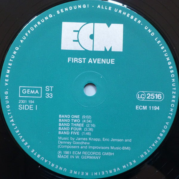 First Avenue (2) : First Avenue (LP, Album)