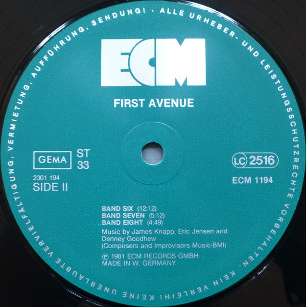 First Avenue (2) : First Avenue (LP, Album)