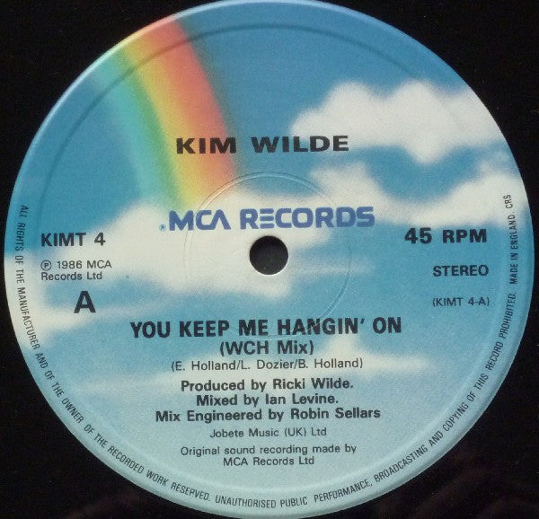 Kim Wilde : You Keep Me Hangin' On (Extended Mix) (12", Single)