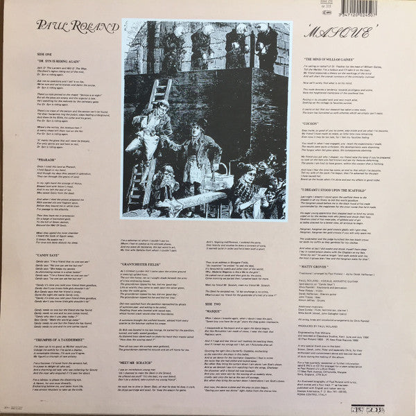 Paul Roland : Masque (LP, Album)