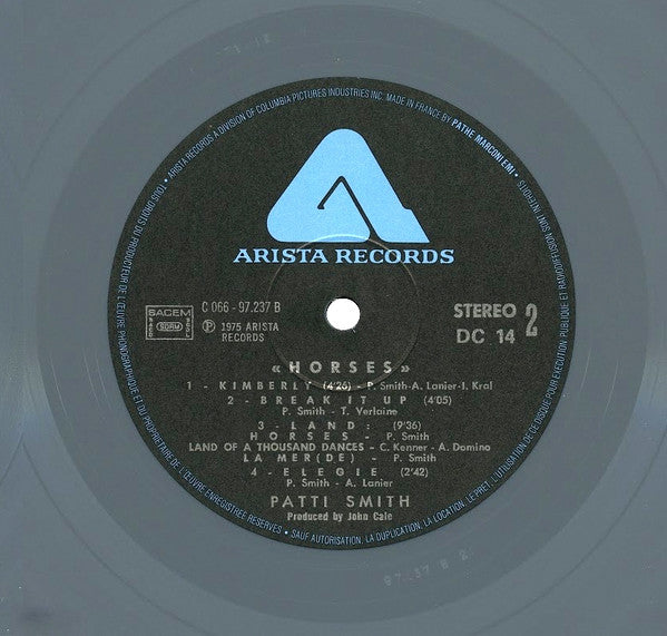 Patti Smith : Horses (LP, Album, RE, Gre)