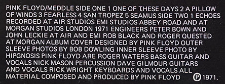 Pink Floyd : Meddle (LP, Album, RP, Gat)