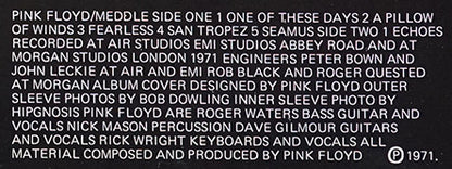 Pink Floyd : Meddle (LP, Album, RP, Gat)