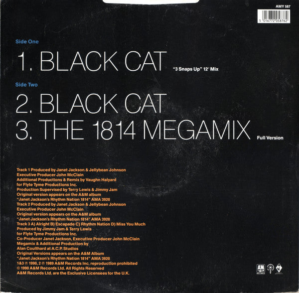 Janet Jackson : Black Cat (12", Single)