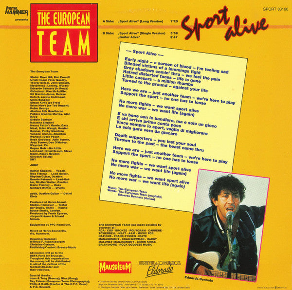 The European Team : Sport Alive (12", Maxi)