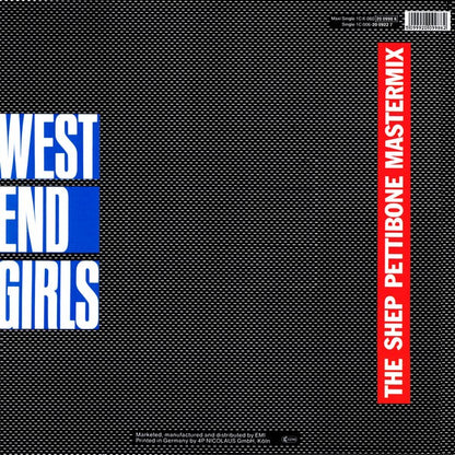 Pet Shop Boys : West End Girls (The Shep Pettibone Mastermix) (12", Maxi, RP)