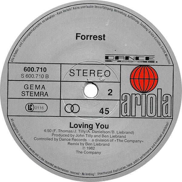 Forrest : Rock The Boat (12")