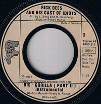Rick Dees & His Cast Of Idiots : Dis-Gorilla Part 1+2 (7", Single)