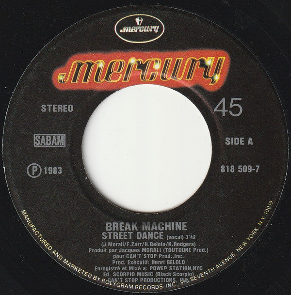 Break Machine : Street Dance (7")