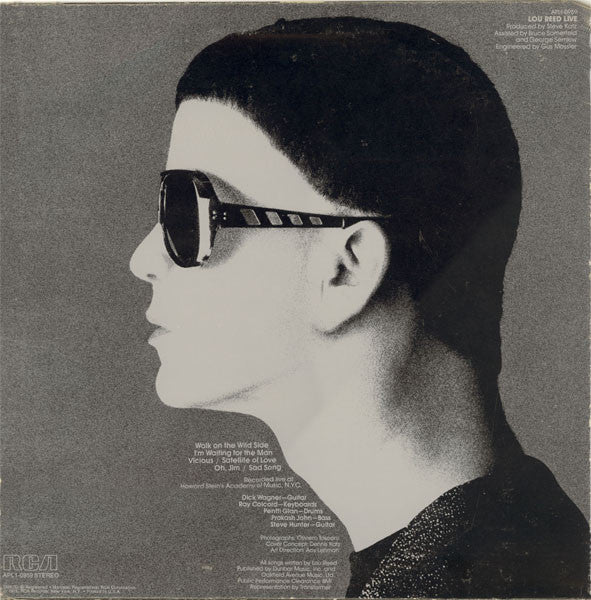 Lou Reed : Lou Reed Live (LP, Album, RE)