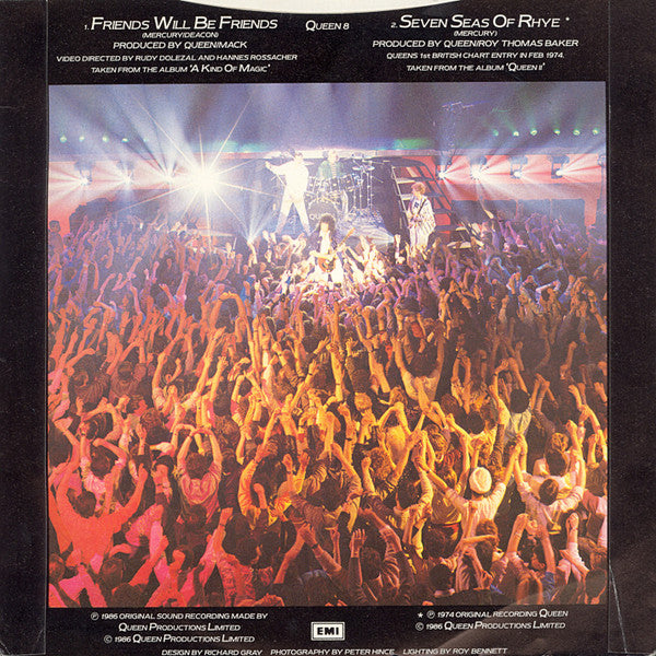 Queen : Friends Will Be Friends (7", Single, Pap)