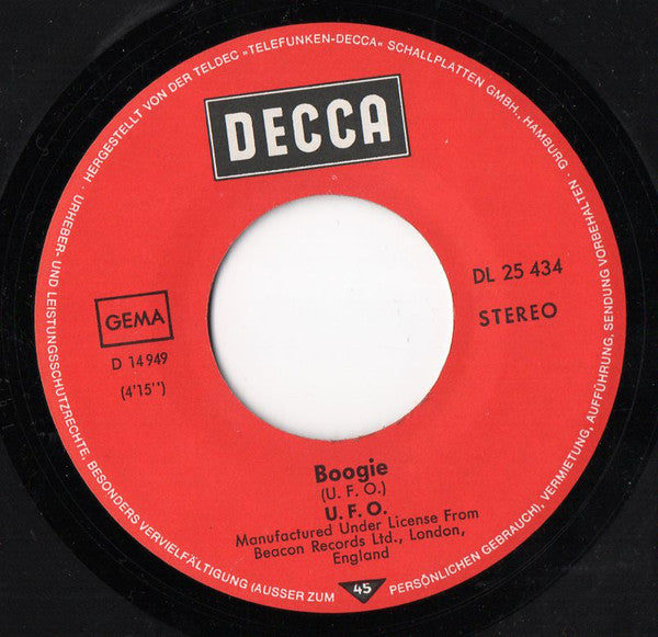 UFO (5) : Melinda / Boogie (7", Single)