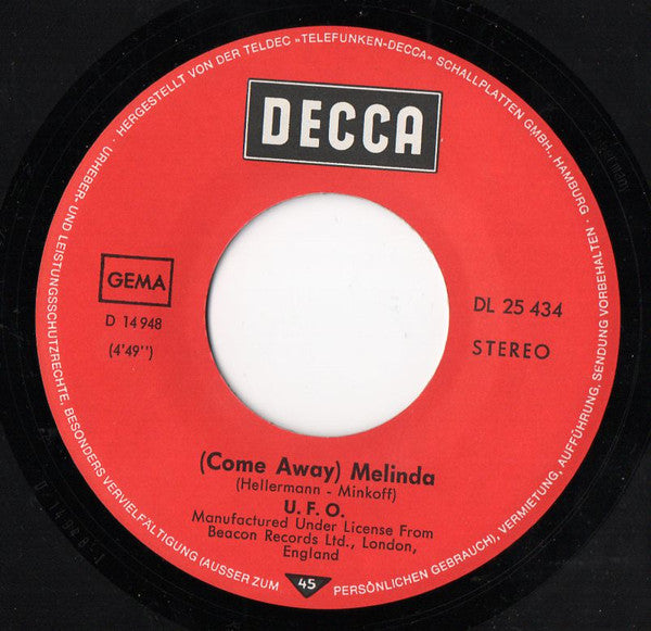 UFO (5) : Melinda / Boogie (7", Single)