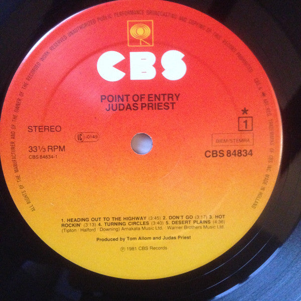 Judas Priest : Point Of Entry (LP, Album)