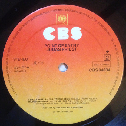 Judas Priest : Point Of Entry (LP, Album)