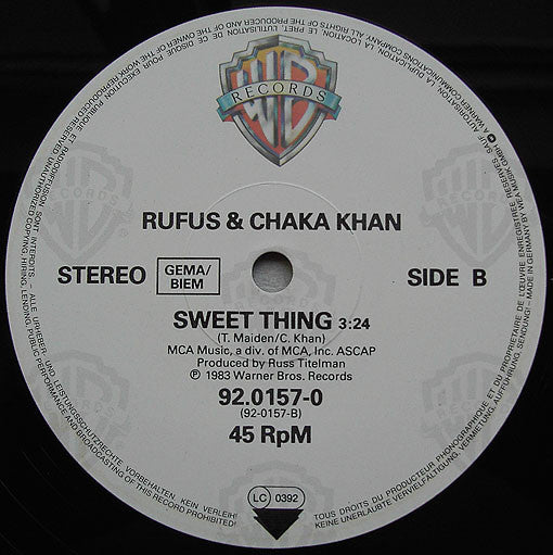 Rufus & Chaka Khan : Ain't Nobody (12", Maxi, BIE)