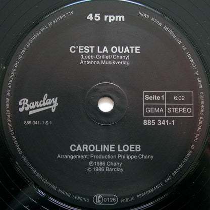 Caroline Loeb : C'est La Ouate (12", Maxi)