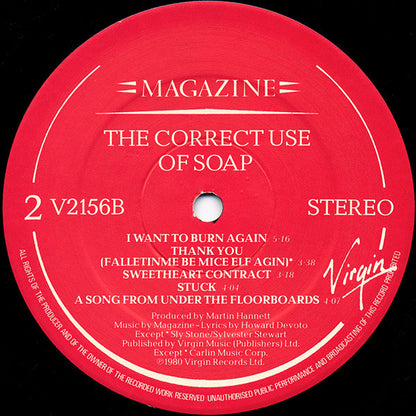 Magazine : The Correct Use Of Soap (LP, Album)