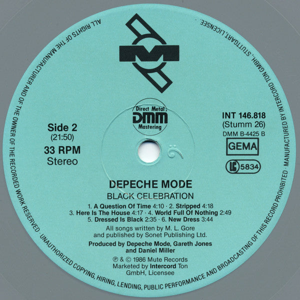 Depeche Mode : Black Celebration (LP, Album, M/Print, RP, Gre)