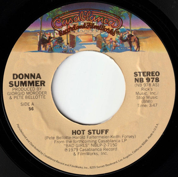 Donna Summer : Hot Stuff / Journey To The Center Of Your Heart (7", Mad)