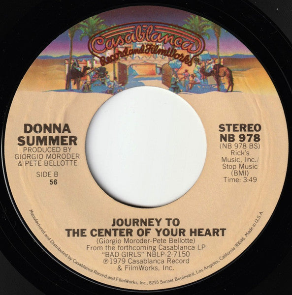 Donna Summer : Hot Stuff / Journey To The Center Of Your Heart (7", Mad)