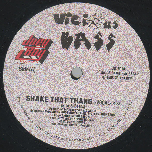 Vicious Bass : Shake That Thang (12")