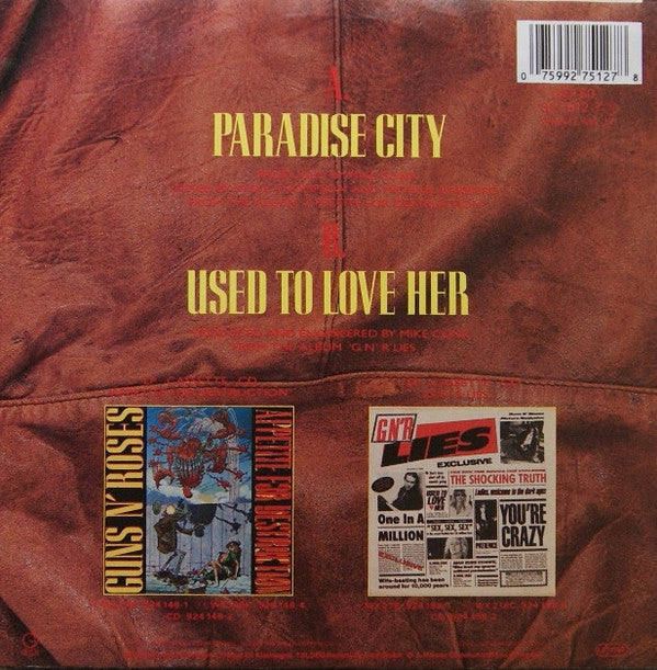 Guns N' Roses : Paradise City (7", Single)