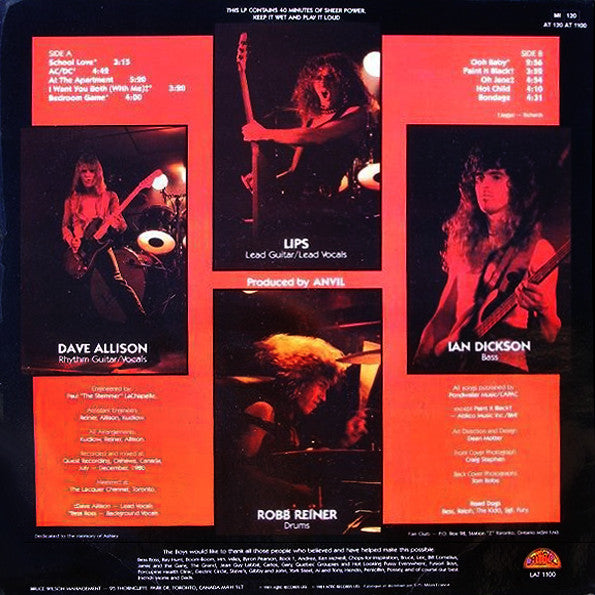 Anvil : Hard 'N' Heavy (LP, Album)