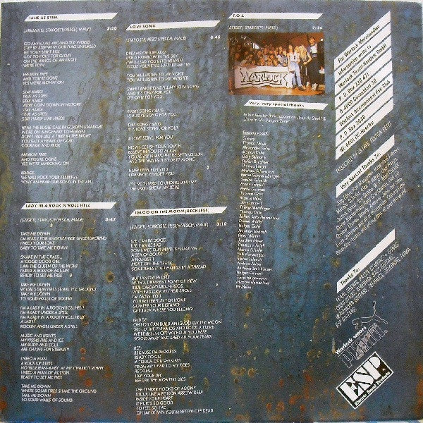 Warlock (2) : True As Steel (LP, Album)