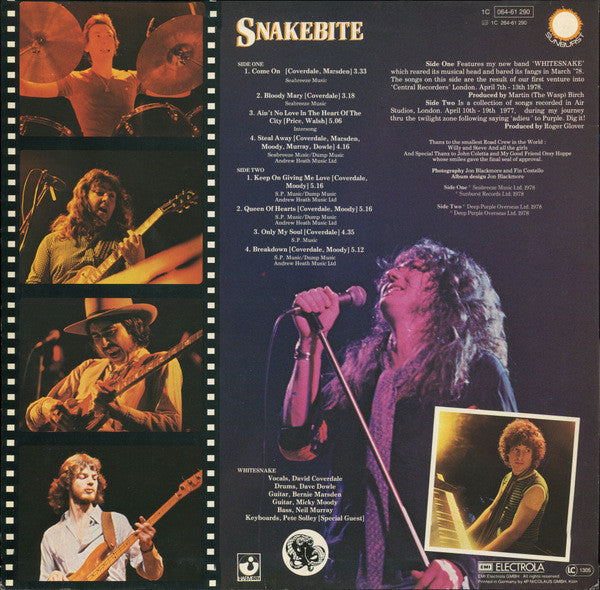 David Coverdales Whitesnake* : Snakebite (LP, Album)