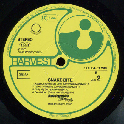 David Coverdales Whitesnake* : Snakebite (LP, Album)
