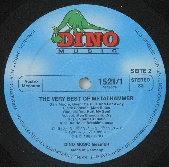 Various : The Very Best Of Metal Hammer (2xLP, Comp)