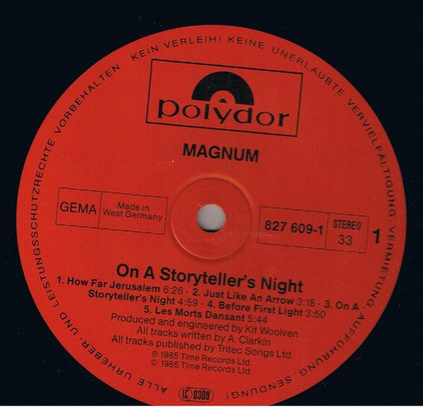 Magnum (3) : On A Storyteller's Night (LP, Album)