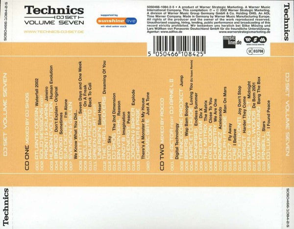 DJ Shog, Rocco : Technics DJ Set Volume Seven (2xCD, Comp, Mixed)