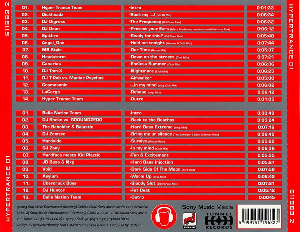 Various : Hyper Trance 01 (2xCD, Comp)