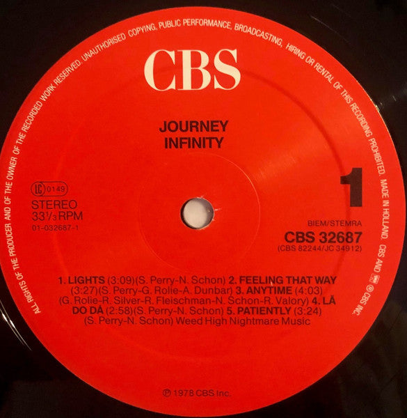 Journey : Infinity (LP, Album, RE)