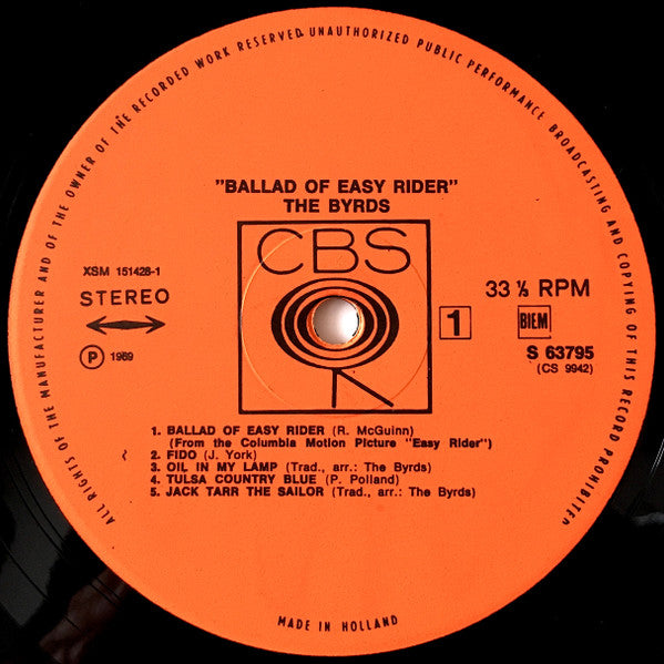 The Byrds : Ballad Of Easy Rider (LP, Album)