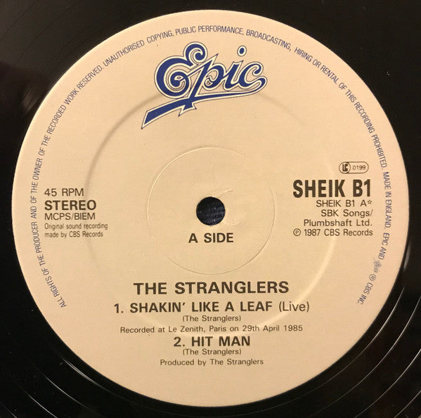 The Stranglers : Shakin' Like A Leaf Live Version - Official Bootleg (12")